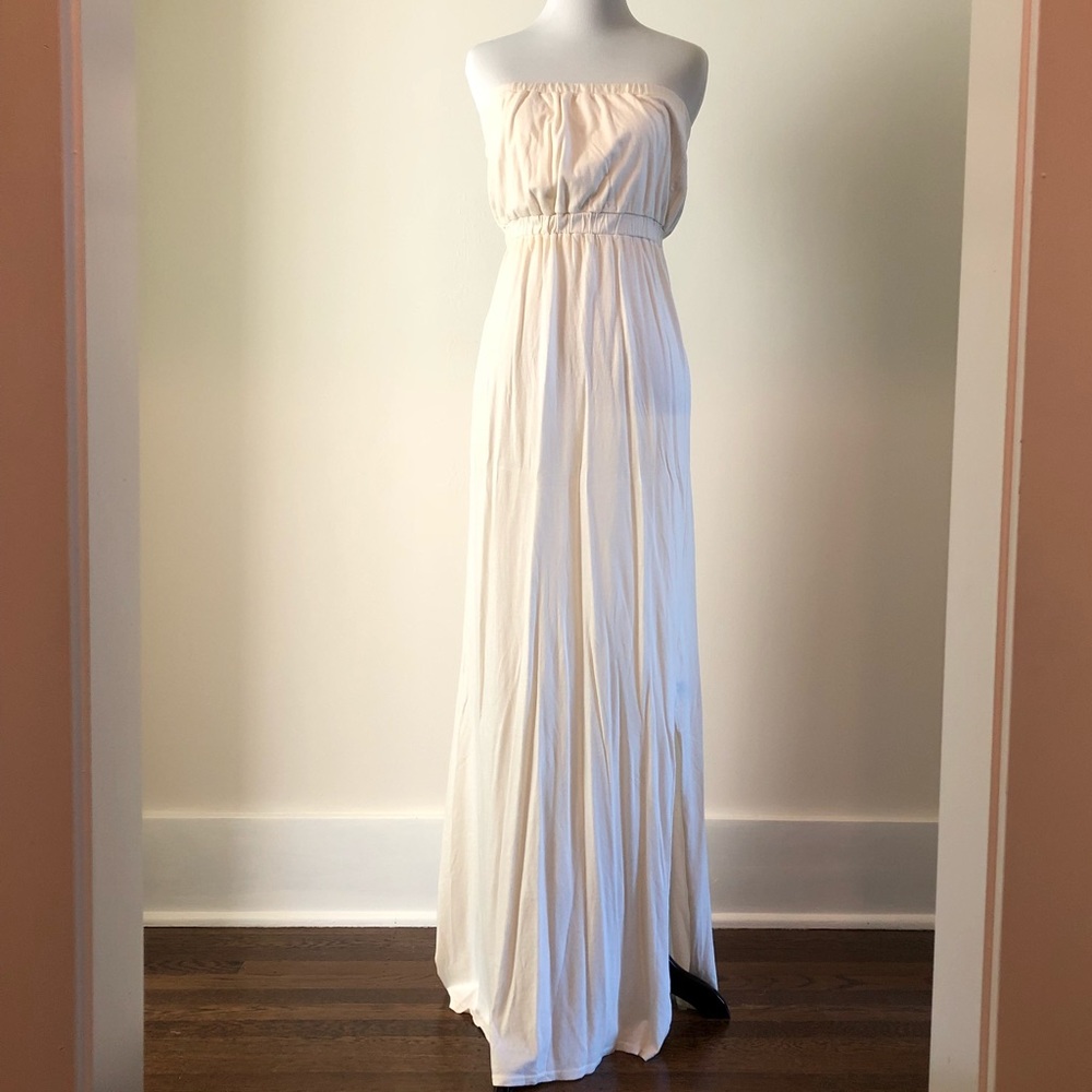 NWOT Soft by joie strapless cotton maxi dress